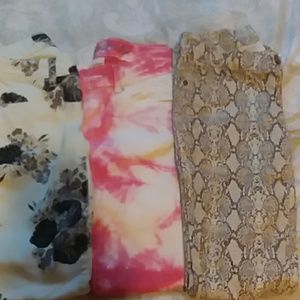 3 pair  women's skinny pants size 0-1